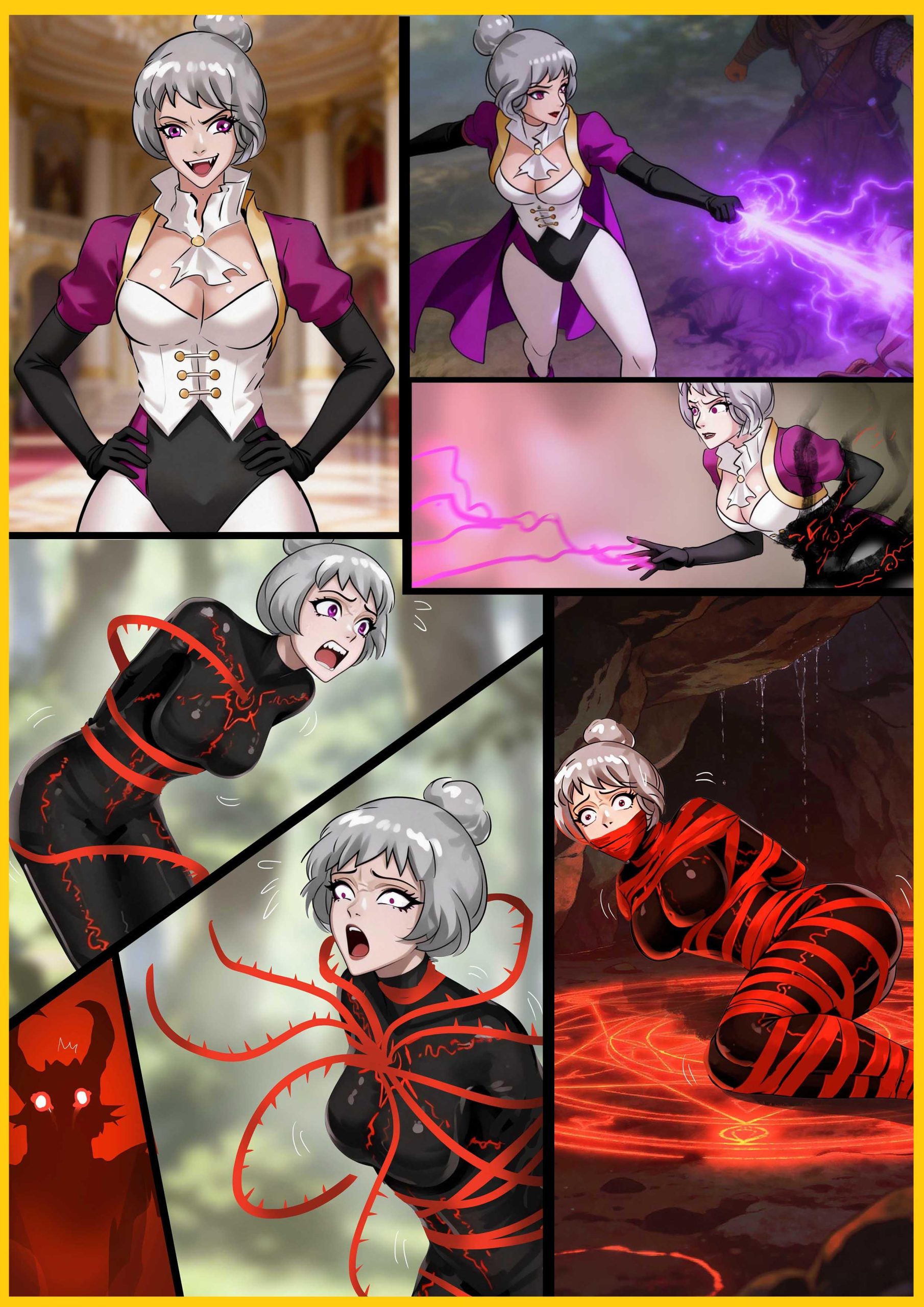 图片[1]-《银发伯爵的末日》 超高傲的女伯爵 嚣张跋扈成为一方之恶 如今终于被制裁 只有永生忏悔 诅咒判永生，她的高傲，终成囚服 连一丝缝隙都无法撕开 - 5元站-5元站