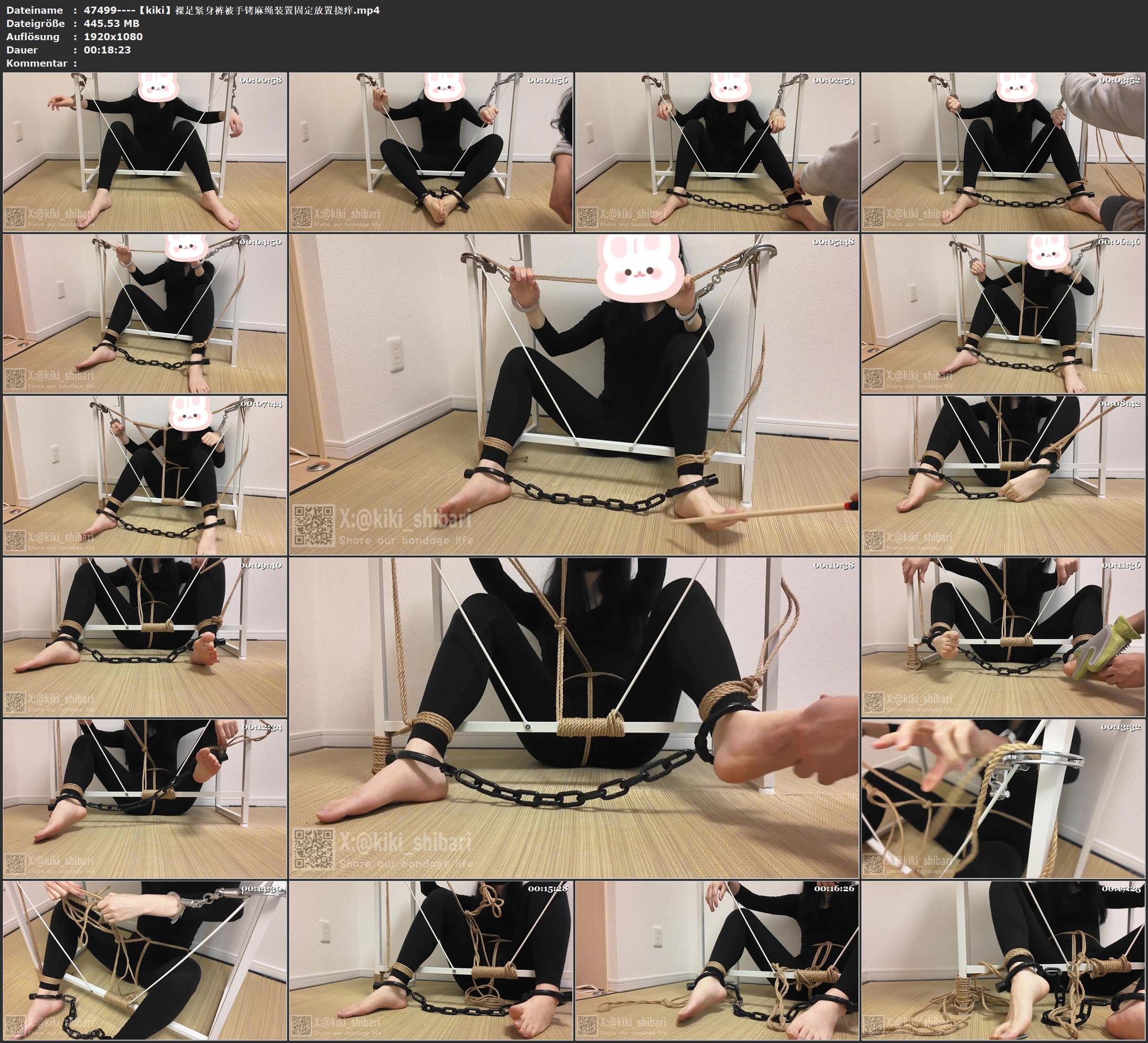 图片[2]-【kiki】裸足紧身裤被手铐麻绳装置固定放置挠痒 - 视频-5元站-视频-5元站