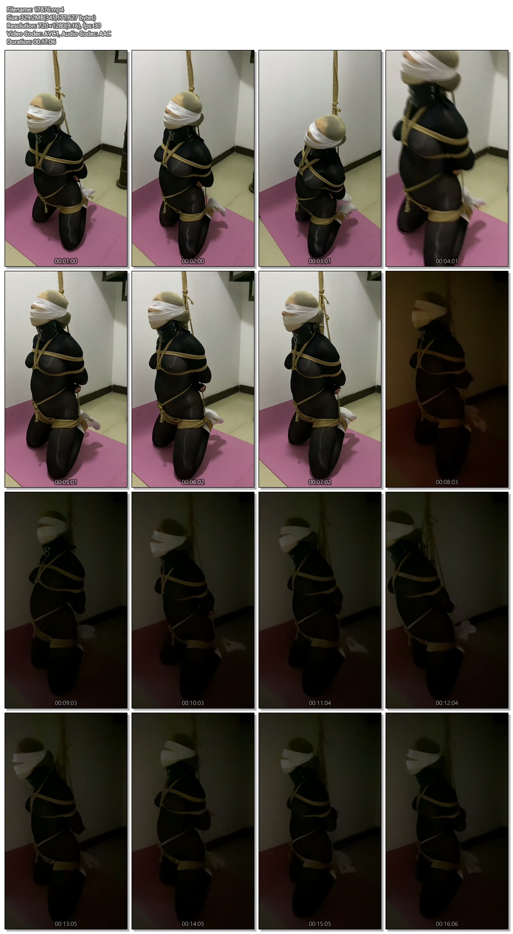 图片[2]-【M妻】被吊绑在储藏间里的肉货（连身黑丝+白袜、丝袜套头、胶带堵嘴蒙眼、项圈） - 视频-5元站-视频-5元站