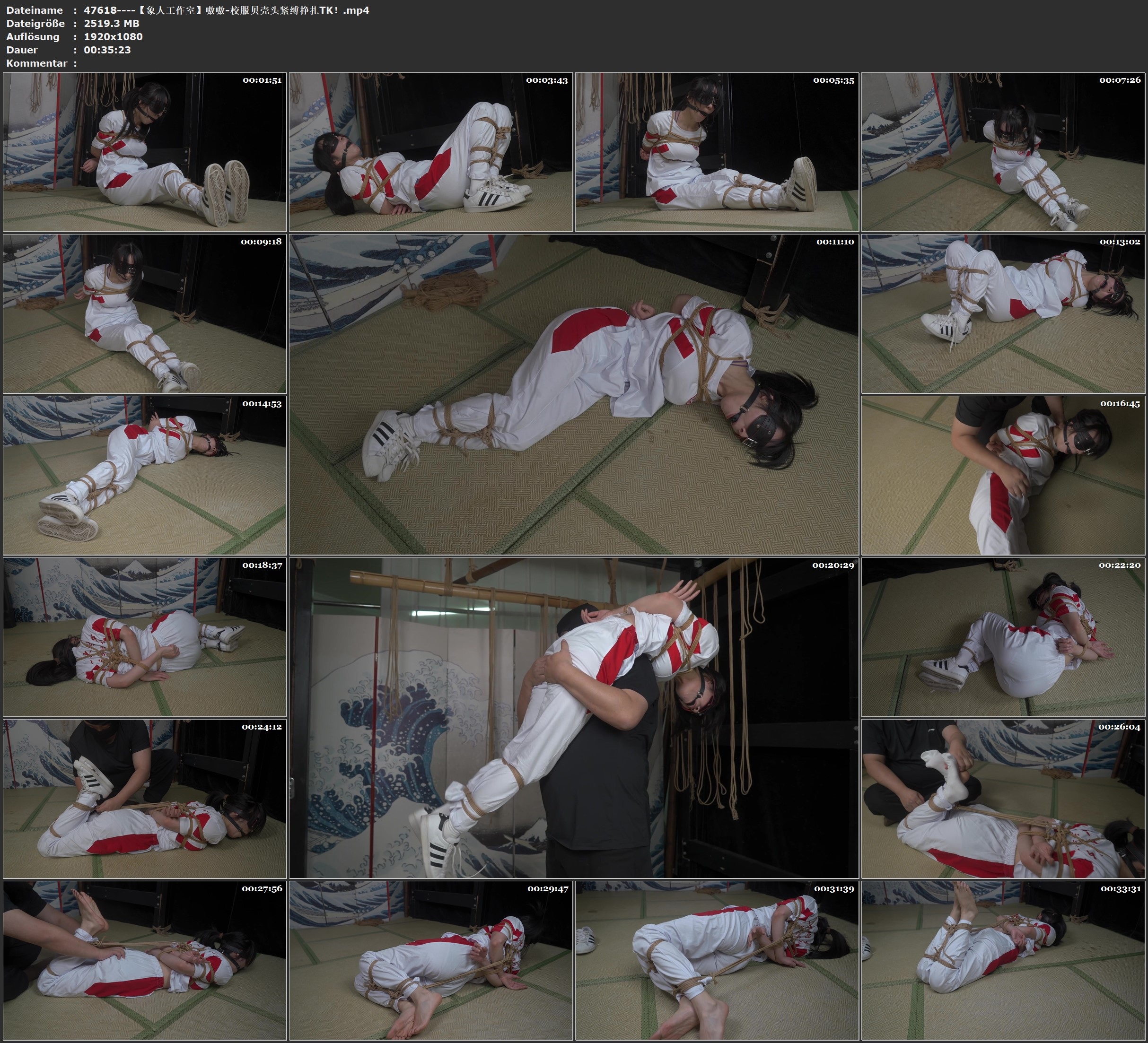 图片[3]-【象人工作室】嗷嗷-校服贝壳头紧缚挣扎TK！ - 视频-5元站-视频-5元站