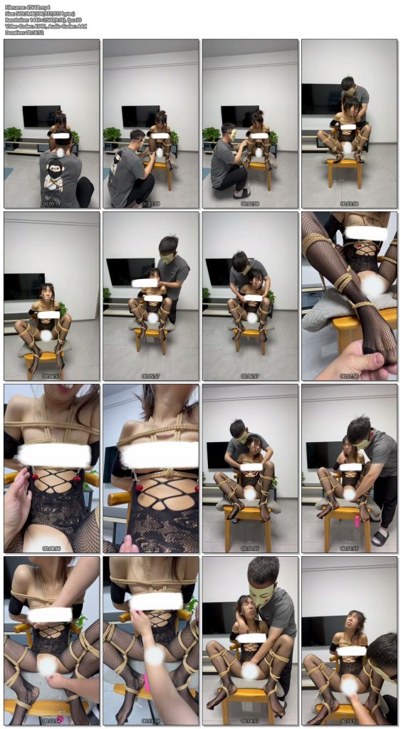 图片[2]-【束人映像】娇小女大口塞原味棉袜 后手缚 分腿M 固定放置在凳子上 强制分开腿 从背后下手揉搓双R 挑逗阴D TD高频震动+手指代替仙女棒快速抽插 不停强高GC-视频-5元站
