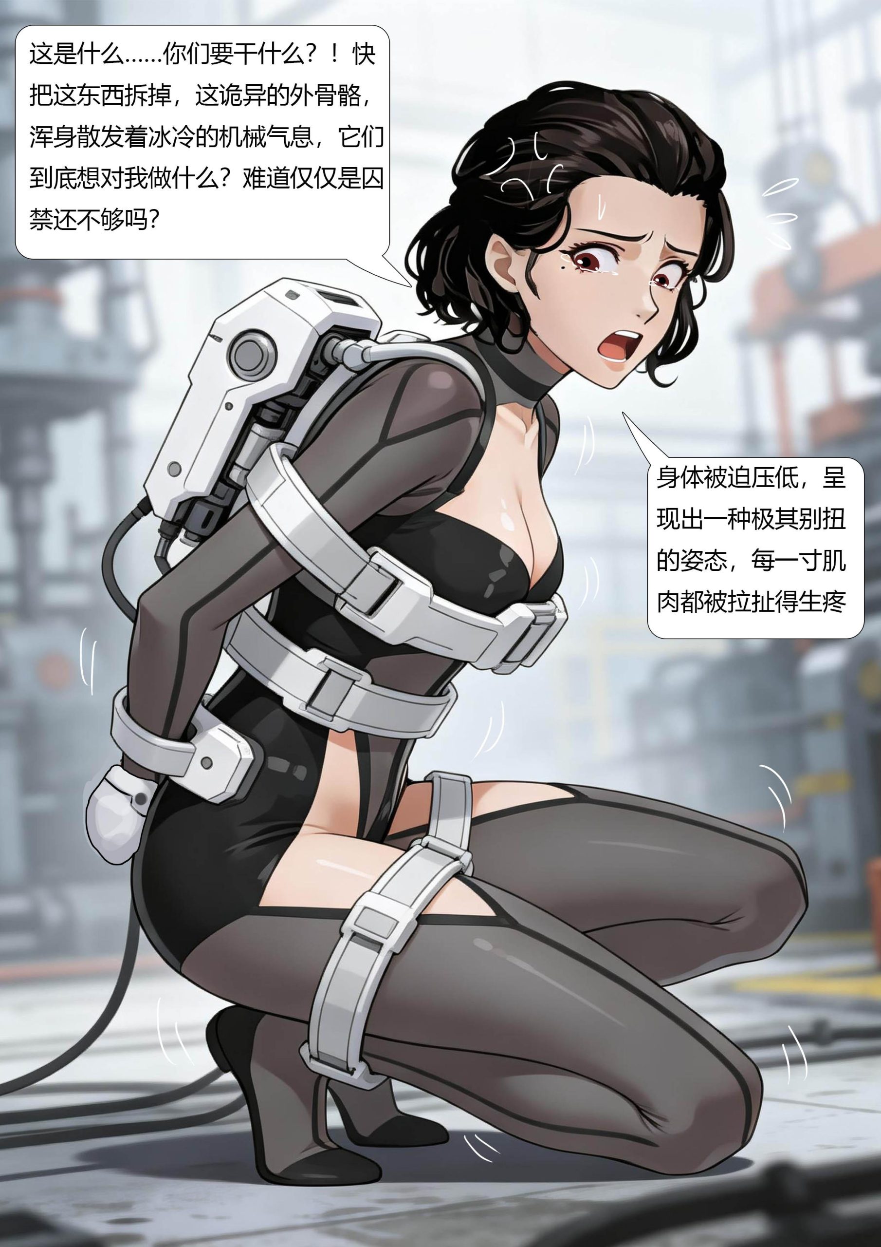 图片[2]-[King]《战姬陨落01》紧身衣美女 曾是人类最后的微光，终成机械的囚徒 超有趣的性感美女 机械玩弄创意无限 - 5元站-5元站