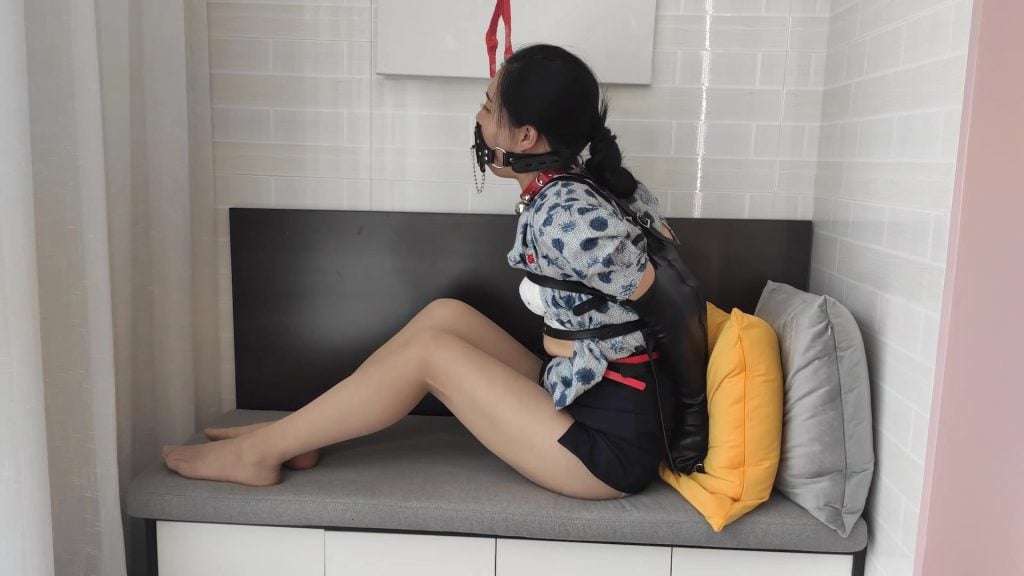 【夜未央】妻奴历险记 空姐体验上门TJ服务 超级精彩 上集 钢枷 单手套 贞操锁 内衣镣铐 户外押解 强行脱裙子-视频-5元站