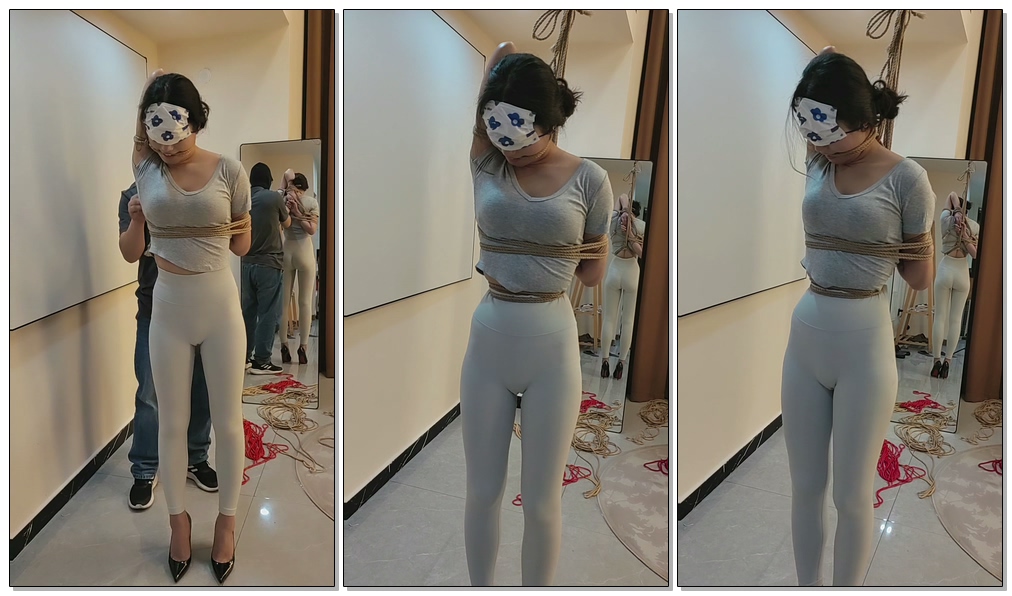 【江山原创】文慧瑜伽裤独自被绑吊，去外面买饭，大量对话！-视频-5元站