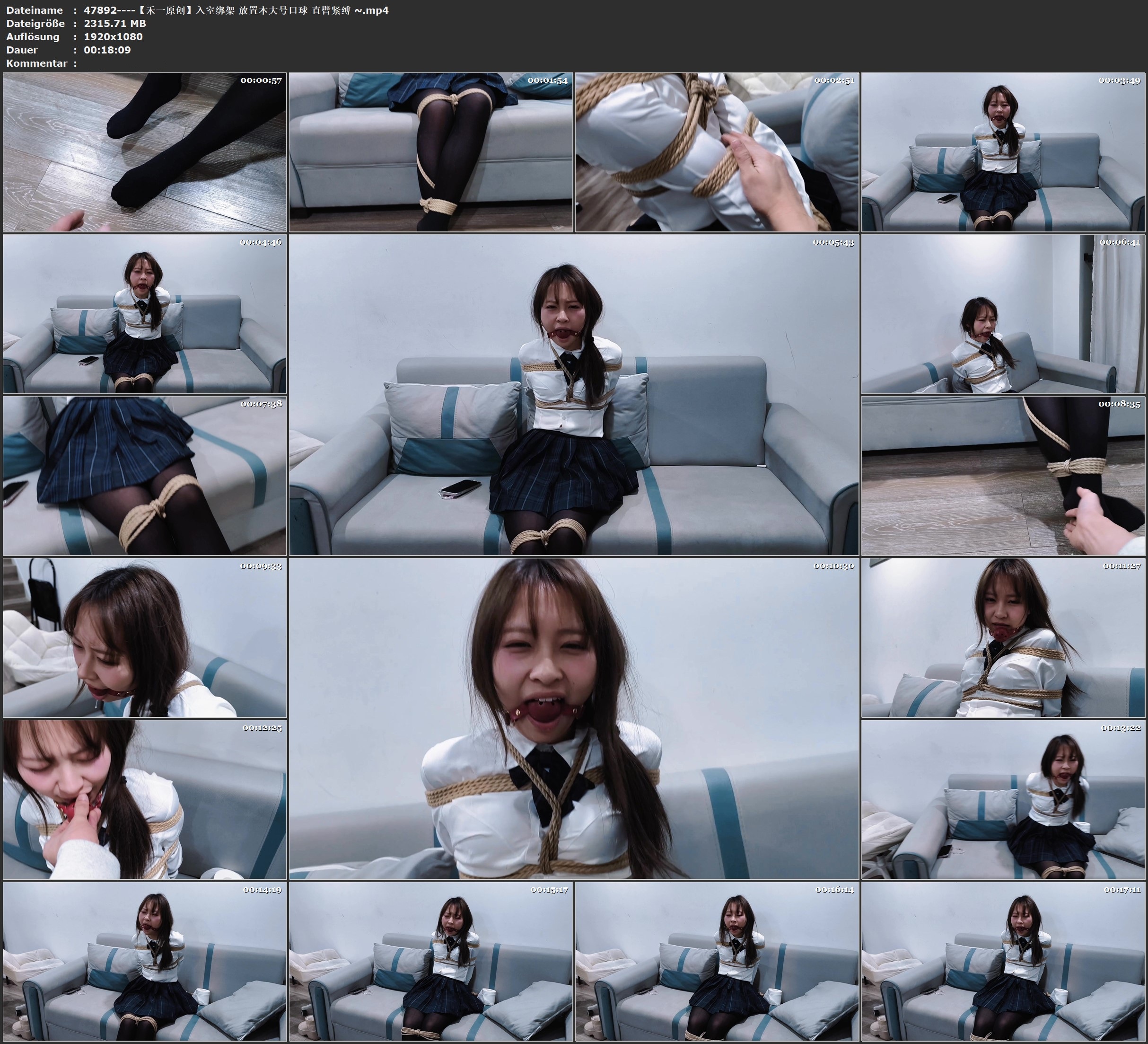 图片[2]-【禾一原创】入室绑架 放置本大号口球 直臂紧缚 - 视频-5元站-视频-5元站