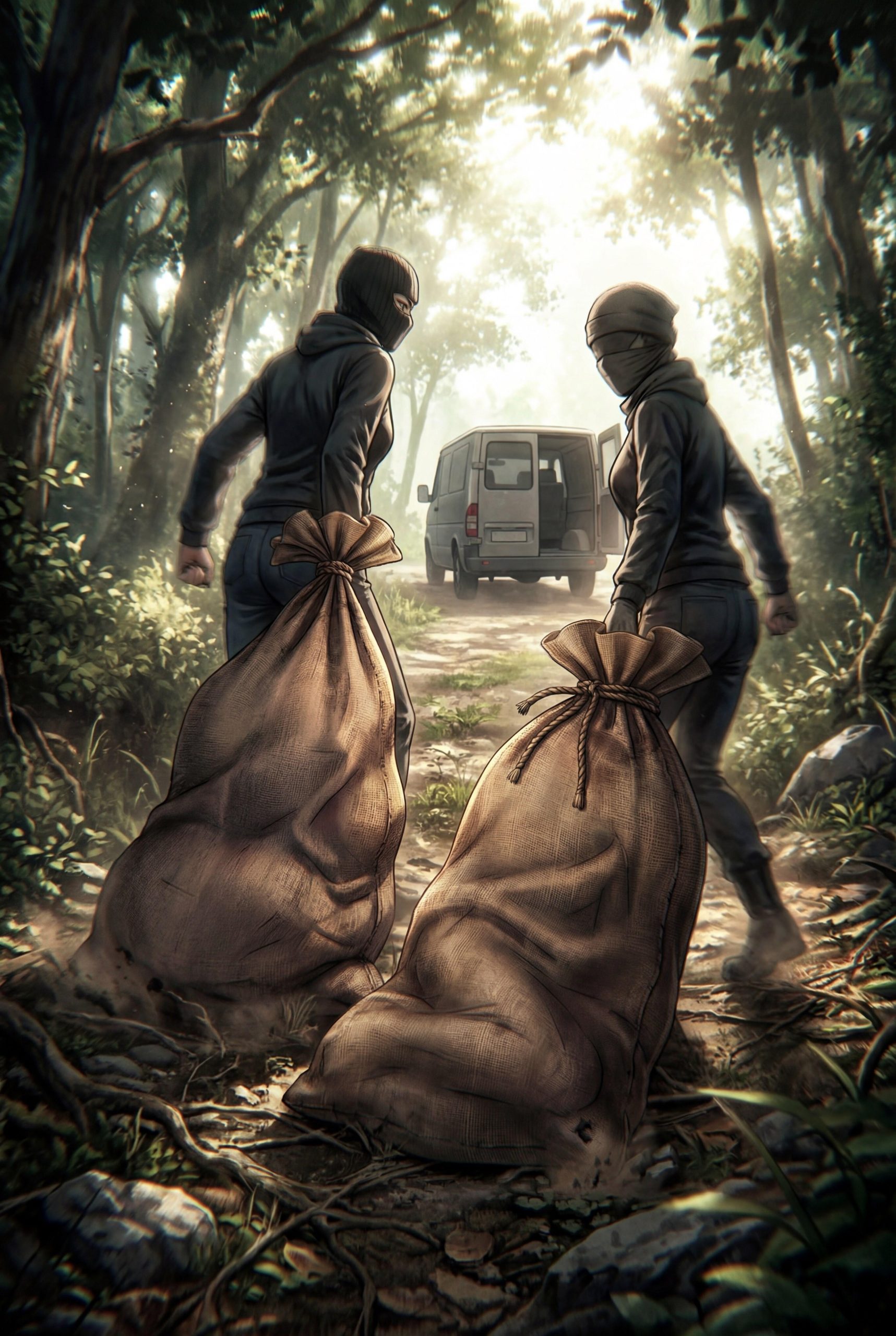 图片[1]-明日方舟陈晖洁和娜斯提被人贩子绑架装进麻袋拐卖到妓院 - 5元站-5元站