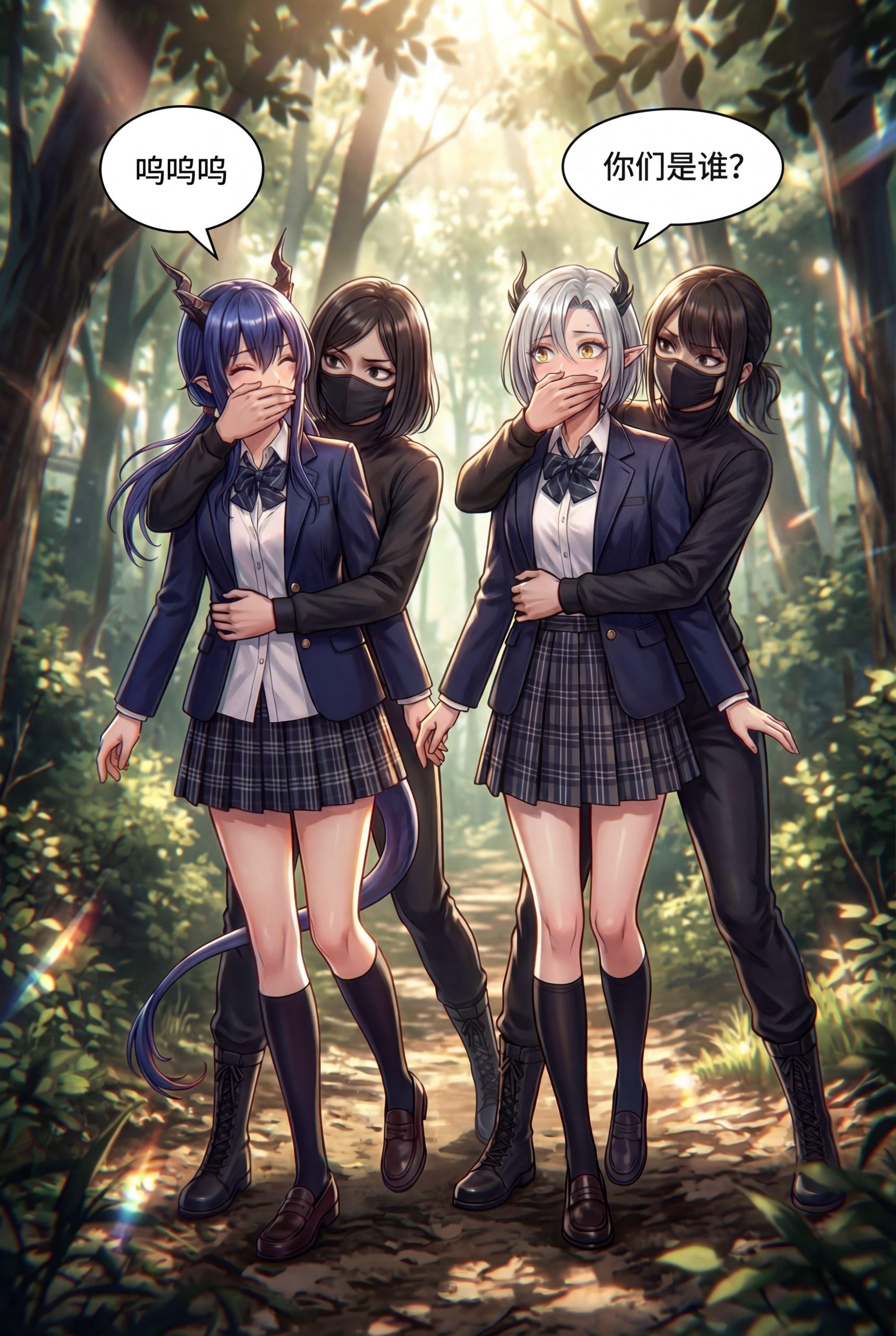 图片[2]-明日方舟陈晖洁和娜斯提被人贩子绑架装进麻袋拐卖到妓院 - 5元站-5元站