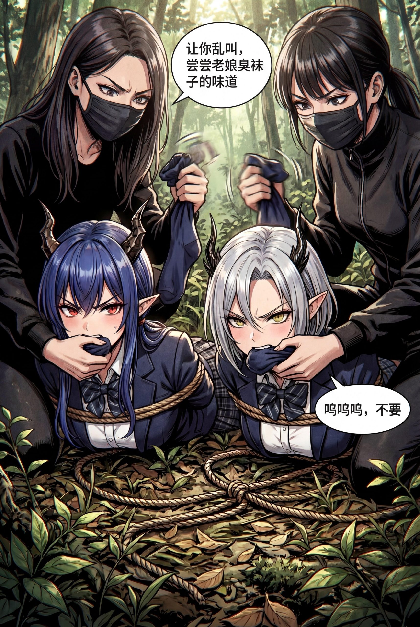 图片[3]-明日方舟陈晖洁和娜斯提被人贩子绑架装进麻袋拐卖到妓院 - 5元站-5元站