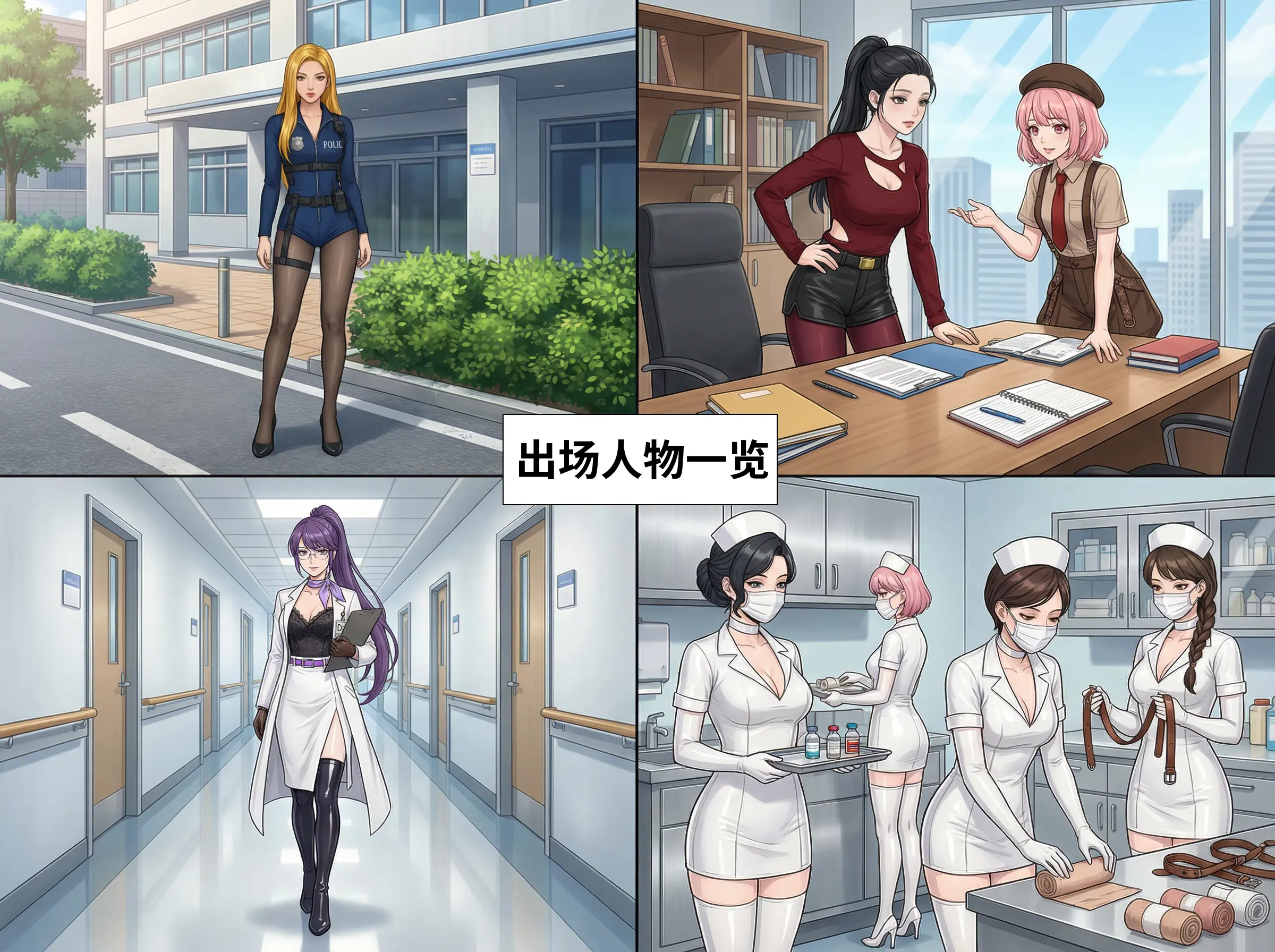 图片[2]-[moss128] 禁锢医院-搜查官携手女侦探姐妹潜入可疑精神病院，惨遭内鬼出卖被各个击破，女医生与护士们轮番羞耻玩弄侦探姐妹 - 5元站-5元站