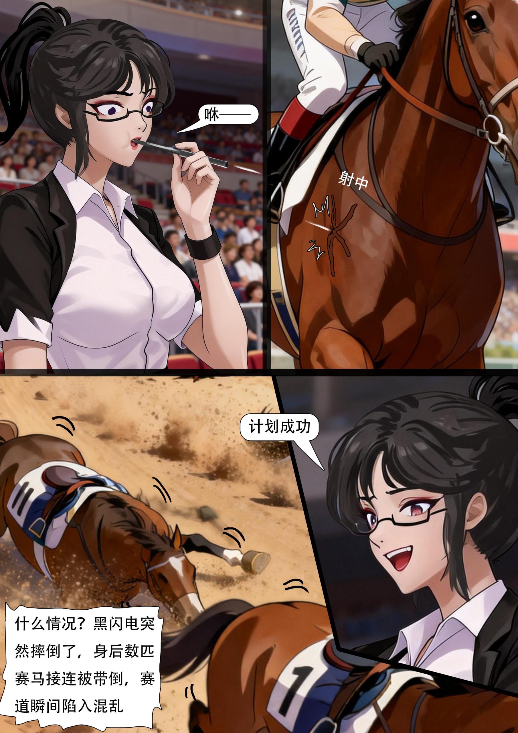 图片[3]-[King]《笼中骏》经典中的经典 美女母马题材 马年将至，赛道上却没有骏马，只有两个被打扮成 “马” 的女人 - 5元站-5元站