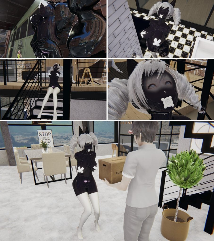 [胧月工坊] 为期一年的失误2 胶衣 乳胶 性偶 控制 束缚 BDSM 伸喉 朝吹 高跟 人形 全包 阳具 中文剧情向-5元站