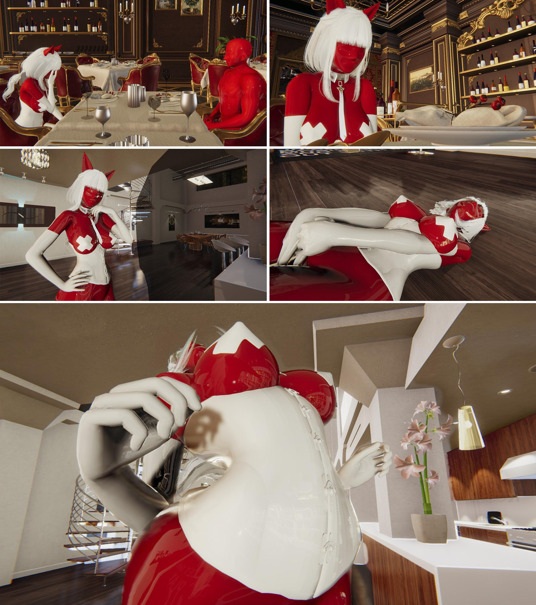 图片[1]-[胧月工坊] 新年新失误 胶衣 乳胶 性偶 束缚 BDSM 伸喉 朝吹 高跟 人形 全包 阳具 中文剧情向 - 5元站-5元站