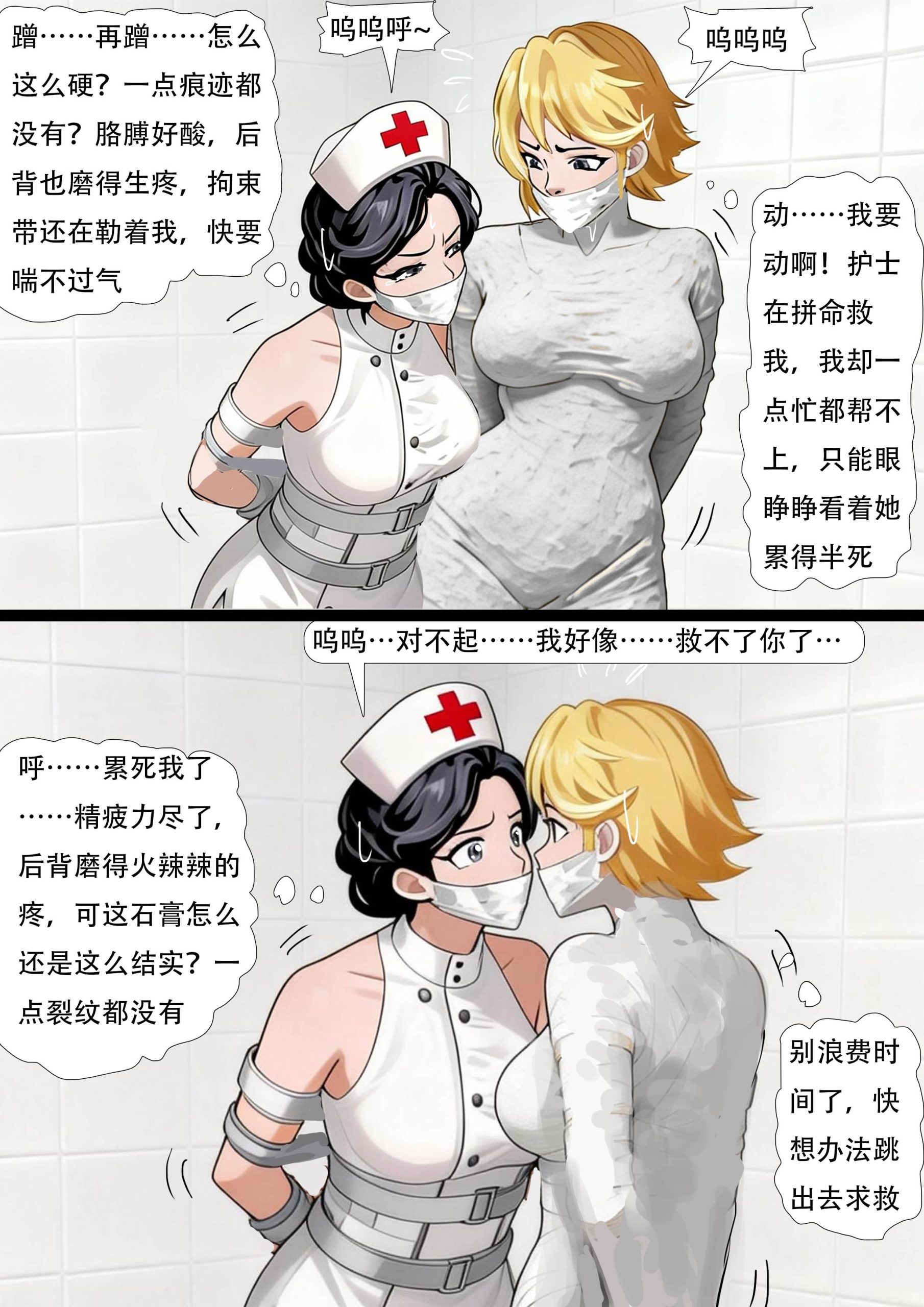 图片[3]-[King]《密封的绝望》医院地下室的恐怖真相 受困的富豪美女 被拘束的御姐护士 从石膏雕像到乳胶人棍 她们连挣扎都成了奢望 - 5元站-5元站