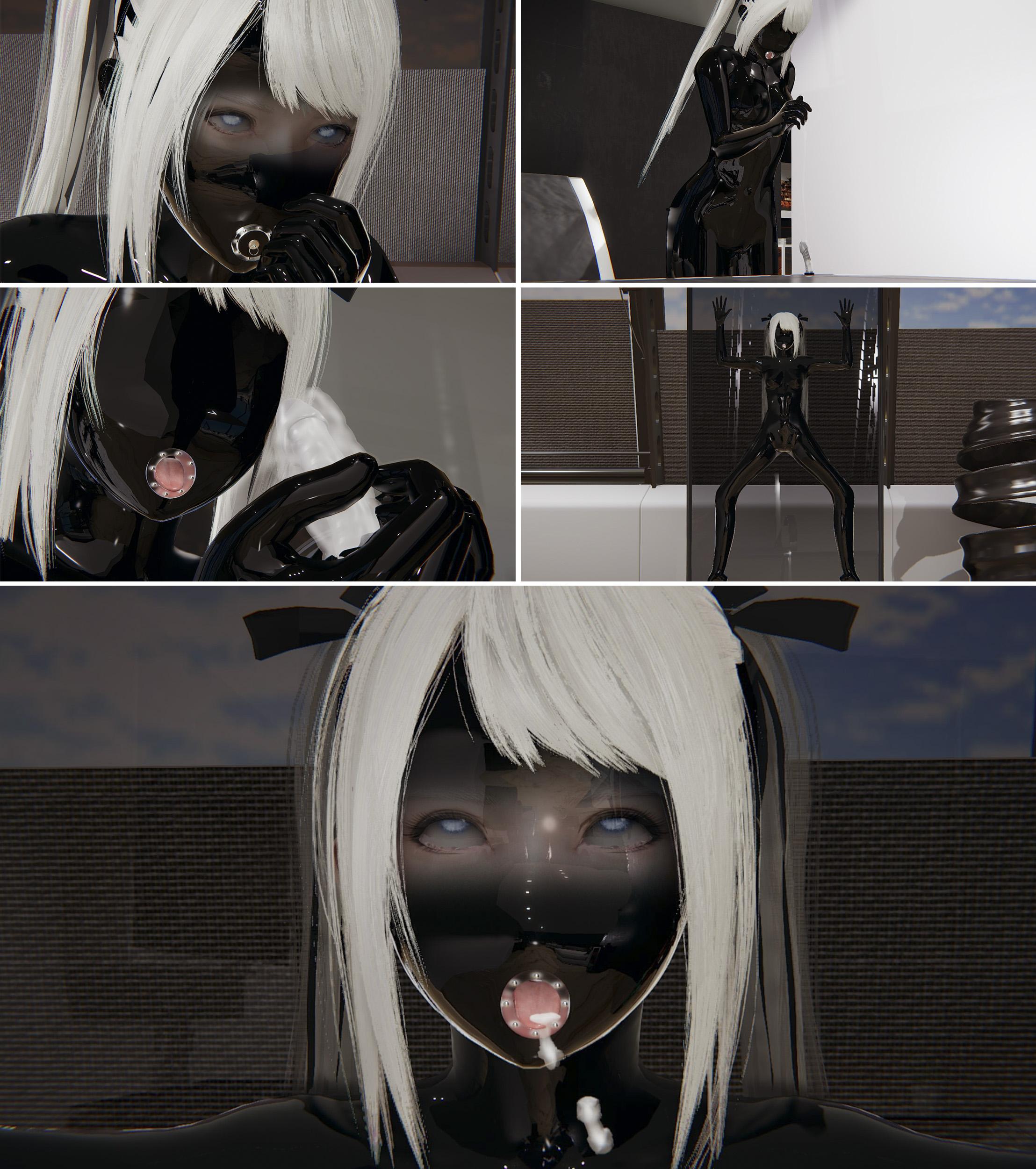 图片[1]-[胧月工坊] 我的性偶是母亲？10 胶衣 玩弄 调教 紧身衣 堵嘴 人形 蒙面 BDSM 绳艺 自我安慰 真空床 中文剧情向 - 5元站-5元站