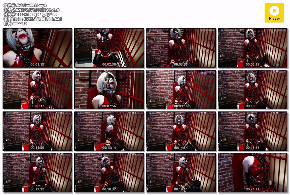 图片[2]-【JIOJ缚馆】（11）PU红皮衣 马具口球 单手套+K9腿套拘束 调教椅子强制分腿坐立固定 震动B强制GC… - 视频-5元站-视频-5元站