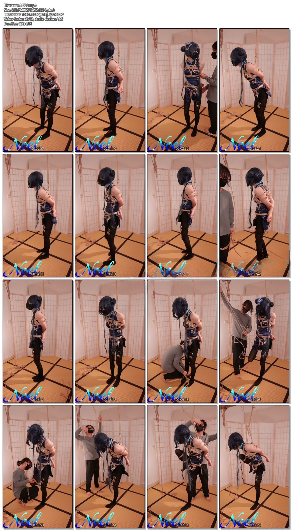 图片[3]-【Noel】蔚蓝档案-龙华妃咲 日式紧缚+电击+放置挣扎+鞭打 - 视频-5元站-视频-5元站