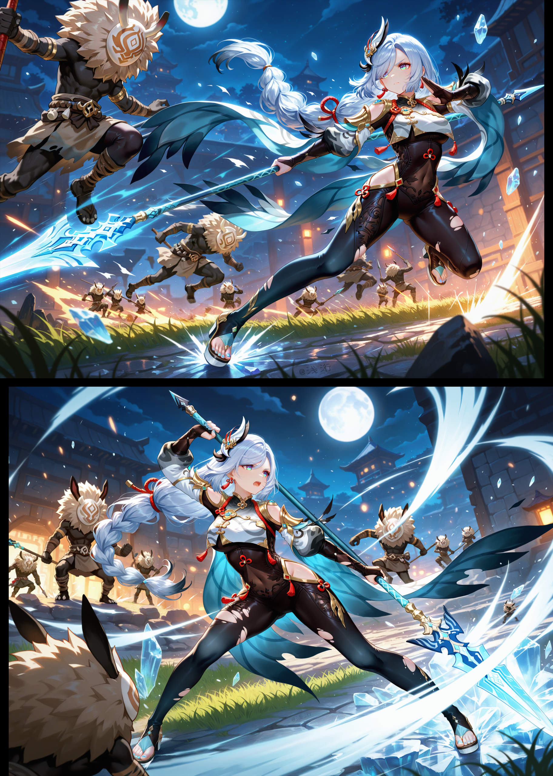 图片[2]-[浅洐] 申鹤大战丘丘人被缚 无码完整版 - 5元站-5元站