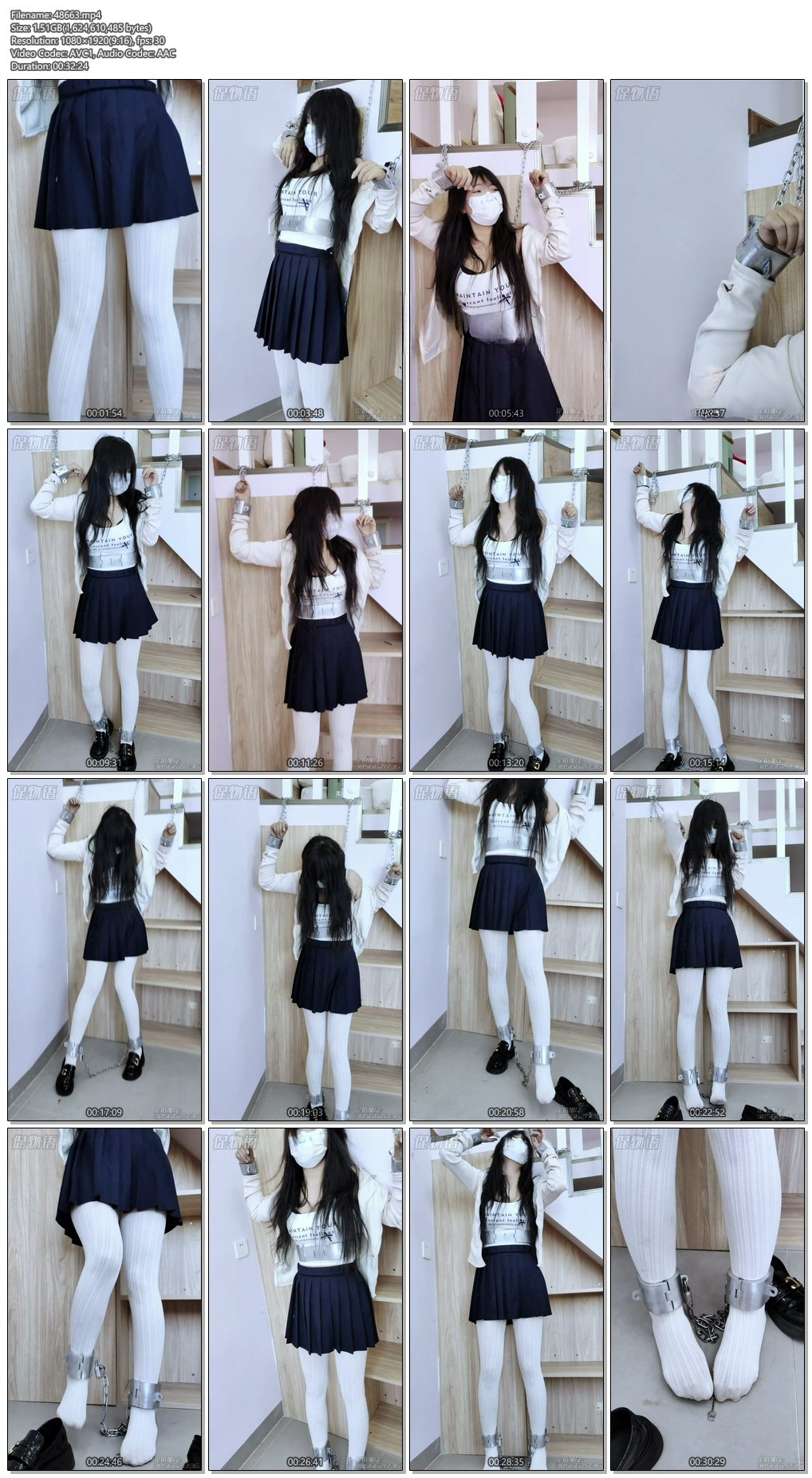 图片[2]-【促物语】《少女逃脱游戏 001》 锁链、镣铐、百褶裙、挣扎、束缚逃脱、拘束放置 - 视频-5元站-视频-5元站