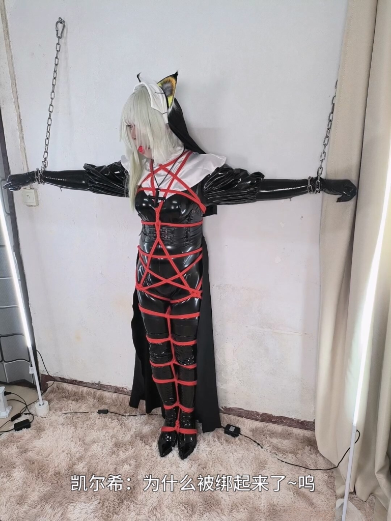 【职业胸手】黑暗修女凯尔希魅魔化吸干博士【伪娘】-视频-5元站