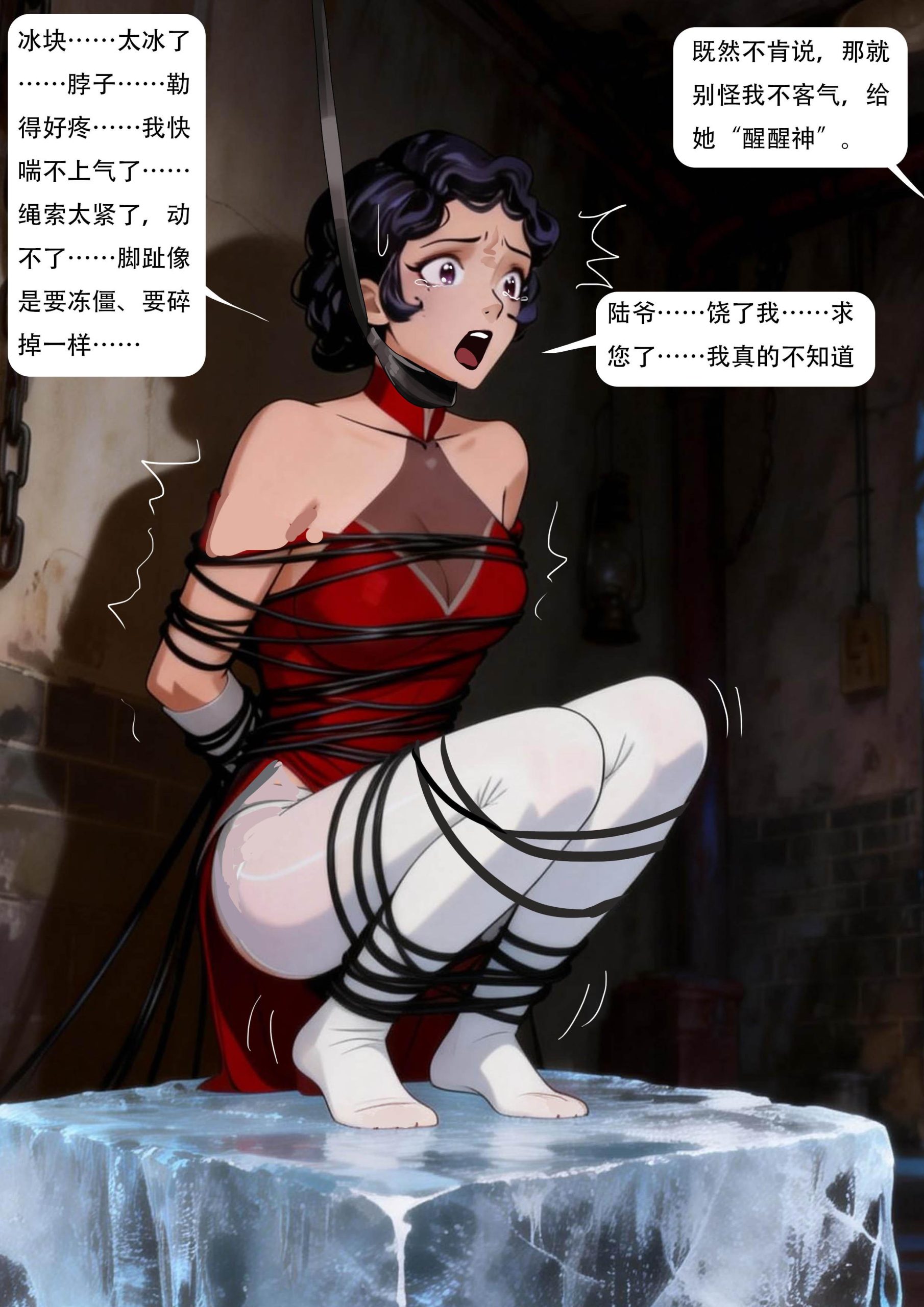 图片[3]-[King]《上海滩艳谍 01》百乐门的头牌舞女 性感的情趣旗袍 与黑帮的纠缠 沦为黑帮博弈的棋子，在生死边缘 超密集捆绑 - 5元站-5元站