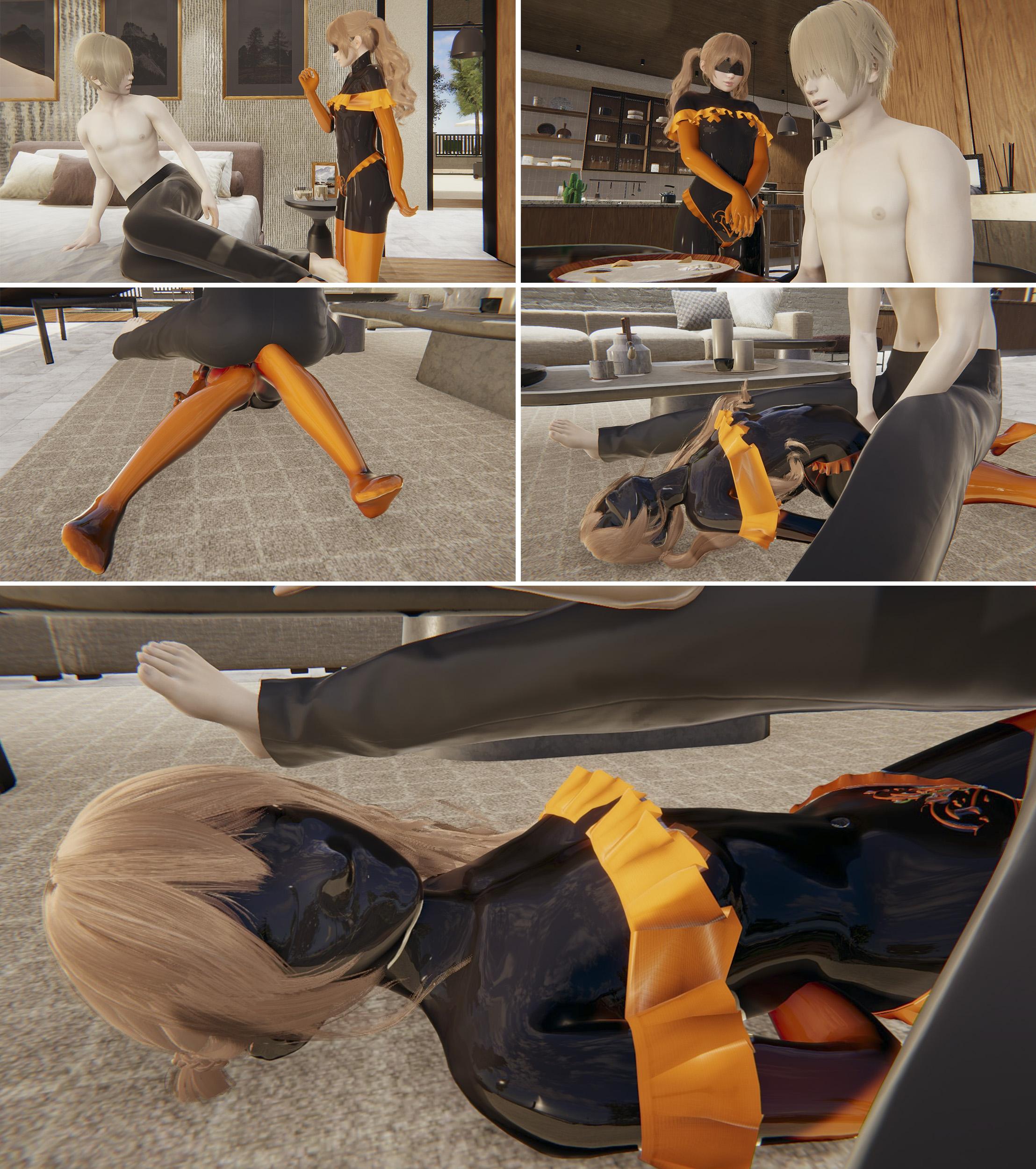 图片[1]-[胧月工坊] 催眠APP女友2 乳胶 长手套 胶袜 催眠 强制 乳贴 BDSM 意识修改 中文剧情向 - 5元站-5元站