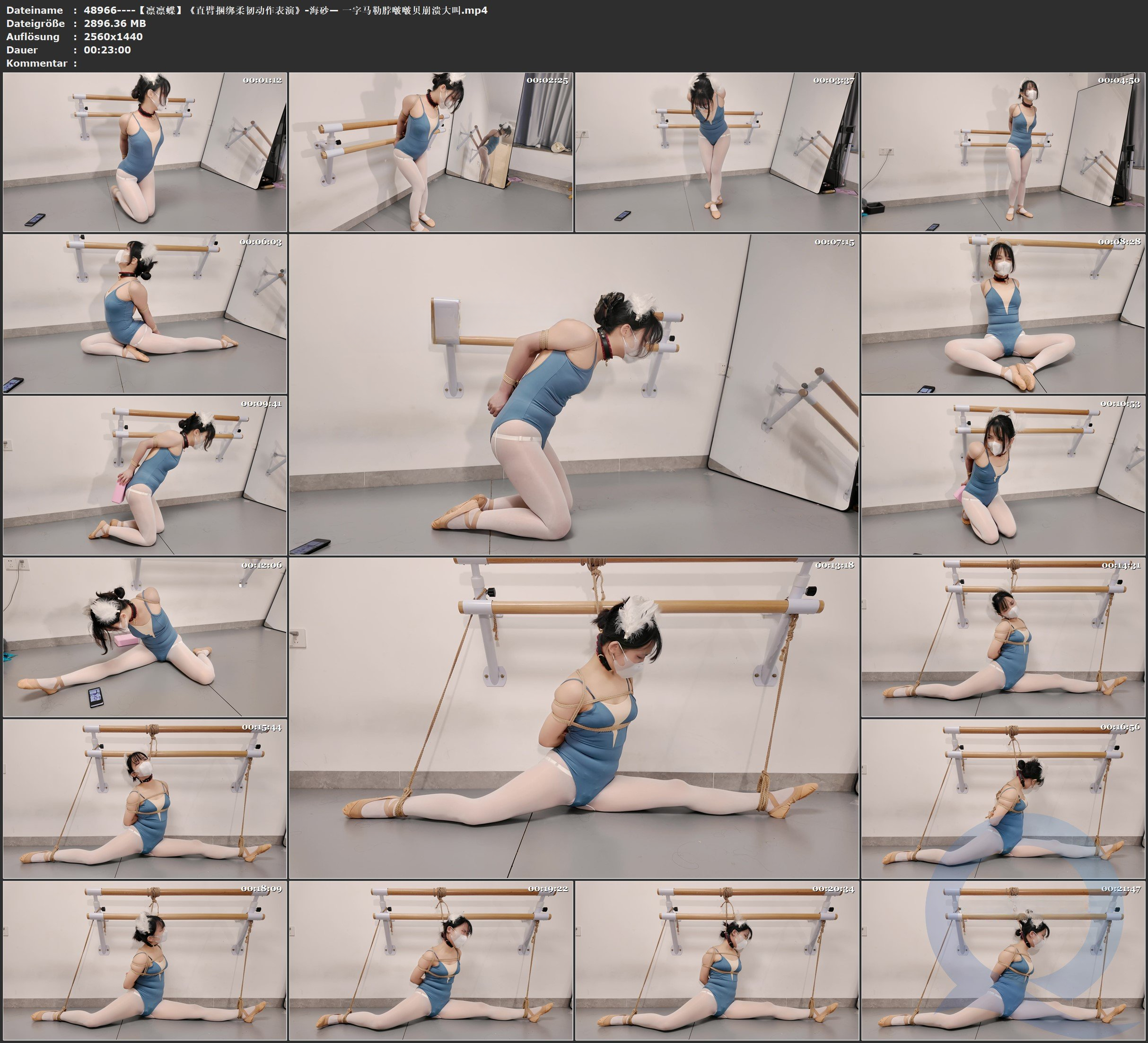 图片[3]-【凛凛蝶】《直臂捆绑柔韧动作表演》-海砂— 一字马勒脖啵啵贝崩溃大叫  - 视频-5元站-视频-5元站