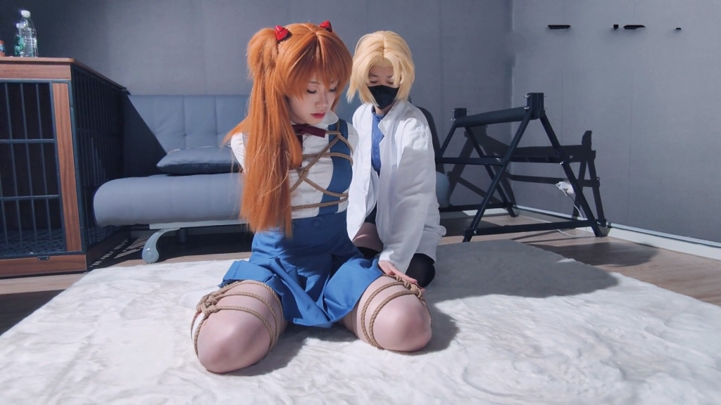 【BadCat】【伪娘【雪碧喵】露脸cos EVA 中的明日香】【咲希化身赤木律子 拍摄写真+轻调】-视频-5元站