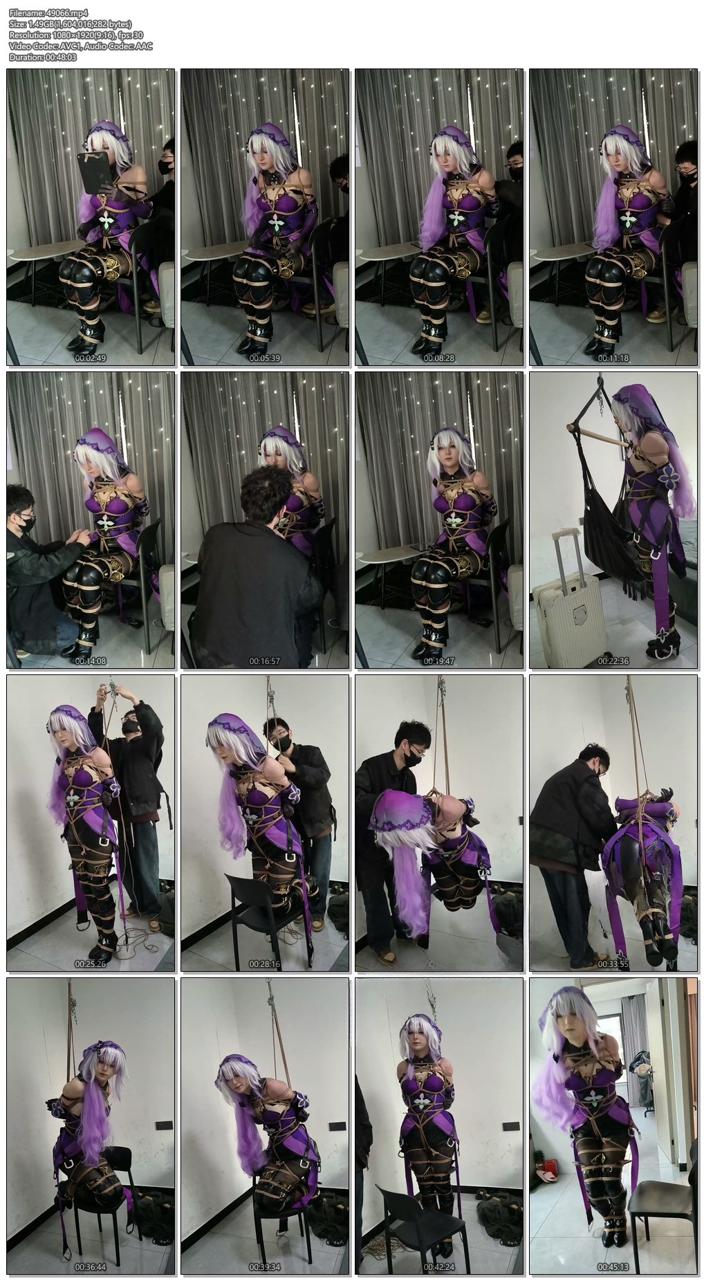 图片[3]-【此间鸽者】神秘出手女，黑天鹅女士的紧缚挣脱尝试 - 视频-5元站-视频-5元站