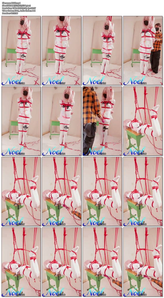 图片[3]-【Noel】碧蓝档案-鹫见芹娜cos 日式紧缚+驷马+电击+GC+放置挣扎-视频-5元站