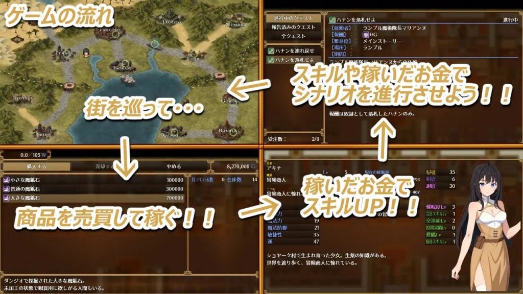 图片[2]-阿基娜商队 アキナ・キャラバン V1.0 [安卓][PC][中文]-游戏-5元站