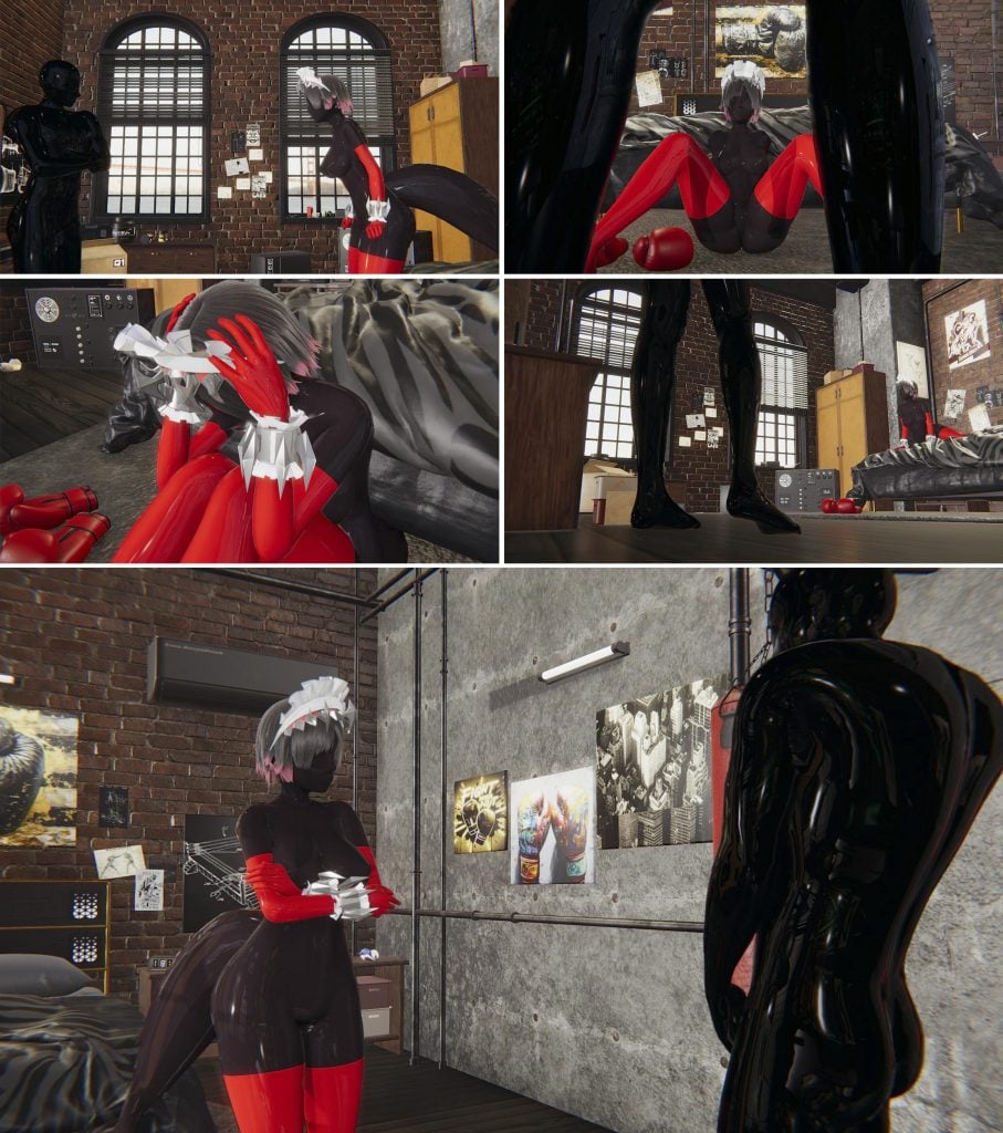 [胧月工坊] 深度角色扮演2 胶衣 控制 乳胶 人形 性偶 全包 COS 女仆 抑制 长手套 中文剧情向-5元站