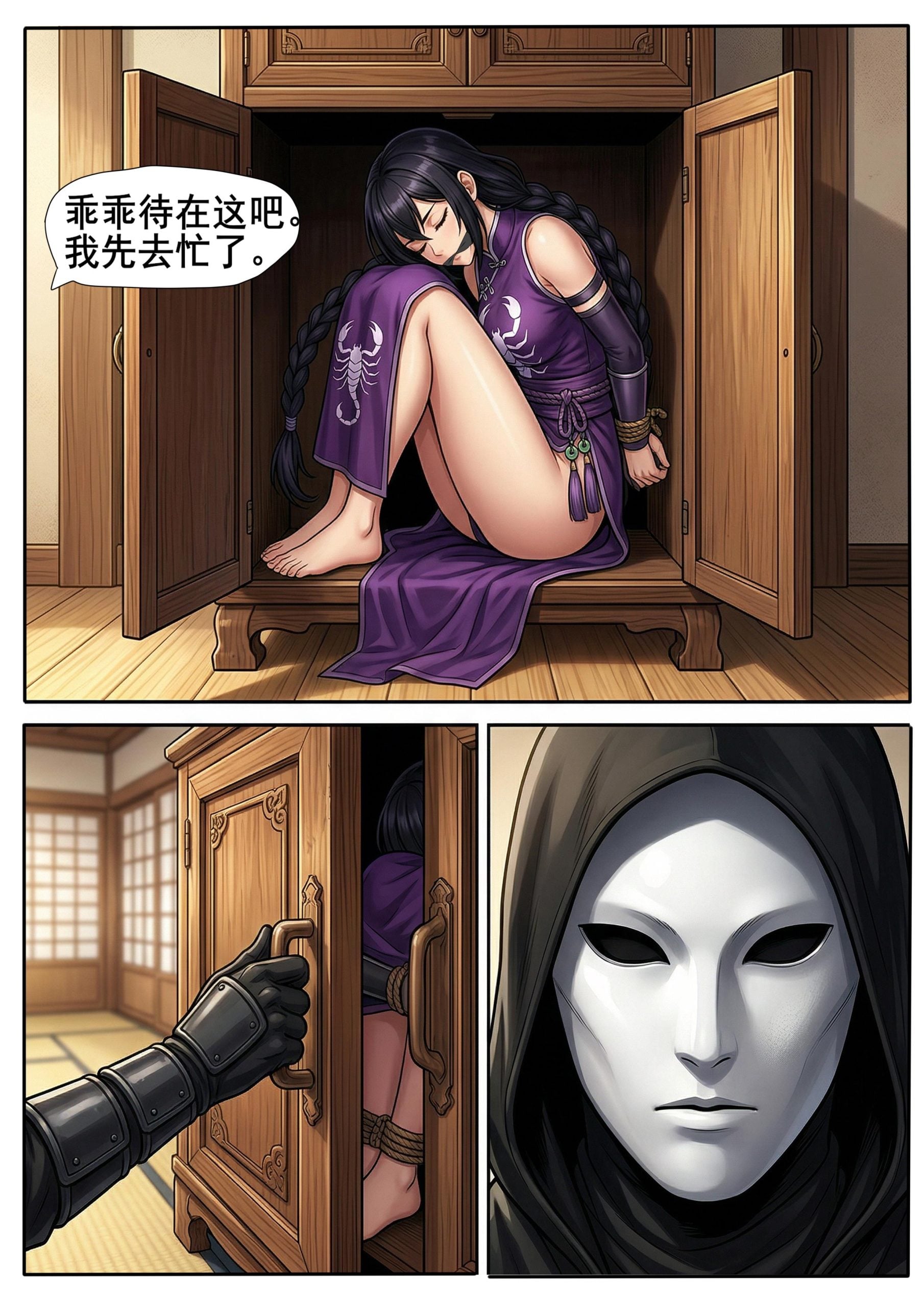 图片[2]-[蝴蝶假面] 花蝶缚足劫第11话：调教嘴硬异域舞娘！ - 5元站-5元站