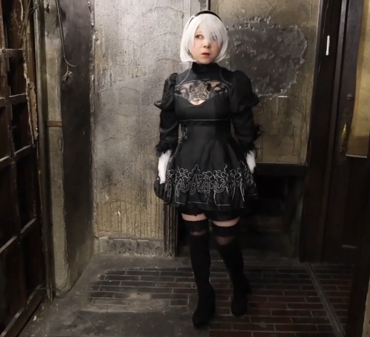 图片[2]-Yui – a Videogame Cosplayer Tied Up and Gagged in an Abandoned Tunnel Wearing Her 2B Outfit – MADE IN JAPAN 28-视频-5元站