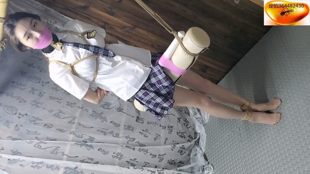 图片[2]-【绳舞飞扬】橘子小狗奴调教（下集）：驯化169橘子终于狗奴认主了，本期JK紧缚吊夹阴+三角枕头踮脚+鞭调+棒棒振阴强高-视频-5元站