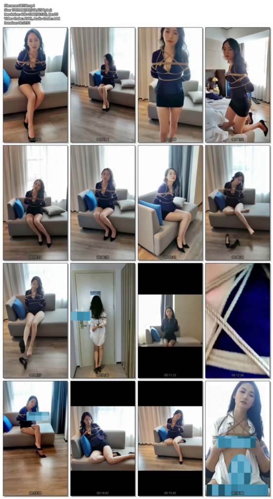 图片[3]-【玩绳男孩】知性美教师姐姐蓝色制服捆绑，白衬衫蹂躏和XXOO不可描述之行为-视频-5元站