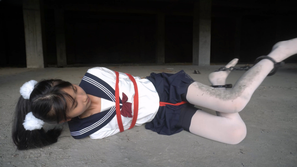 图片[2]-【Annie】舞蹈生小慧现役女高JK水手服白丝红绳紧缚+镣铐行走体验ing-视频-5元站