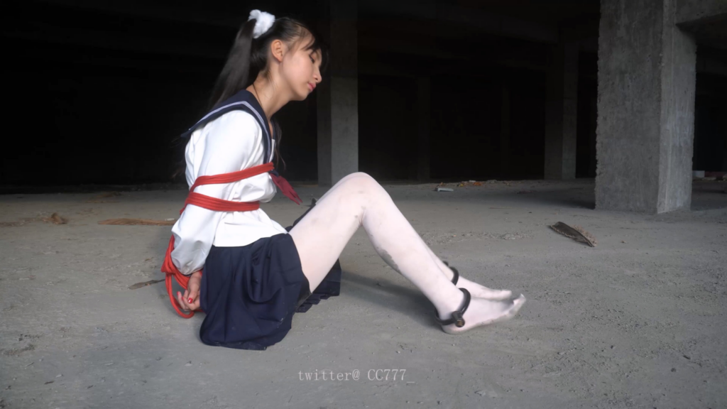 【Annie】舞蹈生小慧现役女高JK水手服白丝红绳紧缚+镣铐行走体验ing-视频-5元站