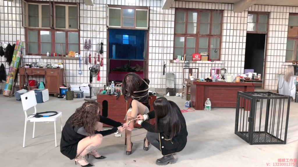 【媚娘工作室】LES奔现揭穿伪女3：双人调教-视频-5元站