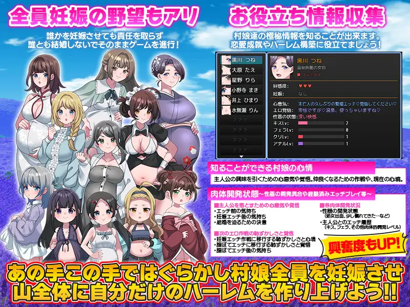 图片[4]-[RPG/PC/AI汉化] 妊娠后宫生活模拟器 妊娠ハーレム生活シミュレーション-游戏-5元站