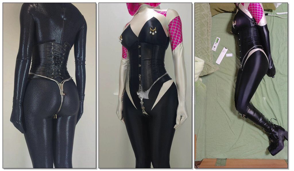 【哈曼哈w】45厘米肛塞/黑曼巴zentai/黄金蟒zentai/多层紧身衣/拘束放置-视频-5元站