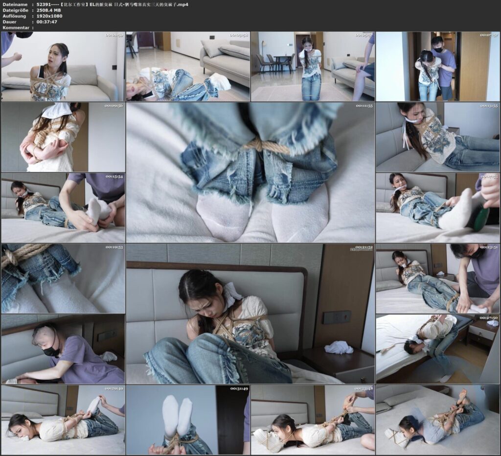 图片[3]-【比尔工作室】EL的脏臭袜 日式-驷马嘴塞真实三天的臭袜子-视频-5元站