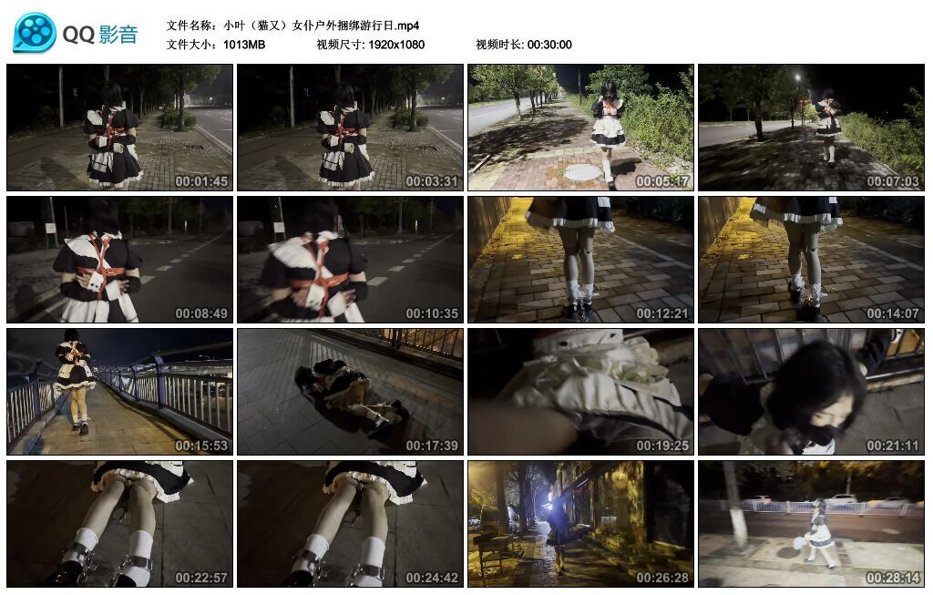 图片[3]-【桃花岛】【小叶（猫又）女仆户外捆绑游行日记】-视频-5元站