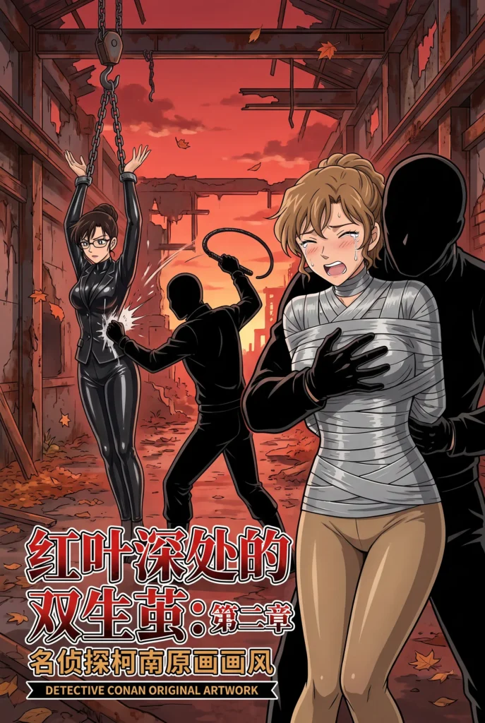 《名侦探柯南之黑衣绑架案》第二章 有希子与妃英理被绑架 ，乳胶衣，镣铐，肉丝，黑丝，揉胸，鞭打，麻袋-5元站