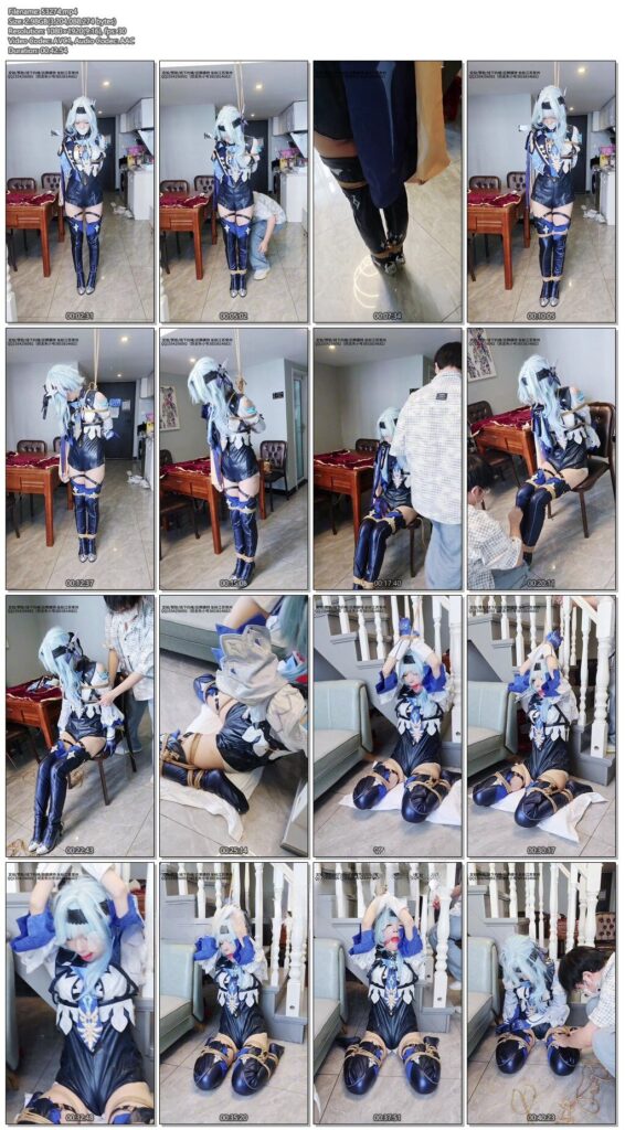 图片[3]-【XcTian】小云cos优菈试镜 罚站放置+跪缚固定-视频-5元站