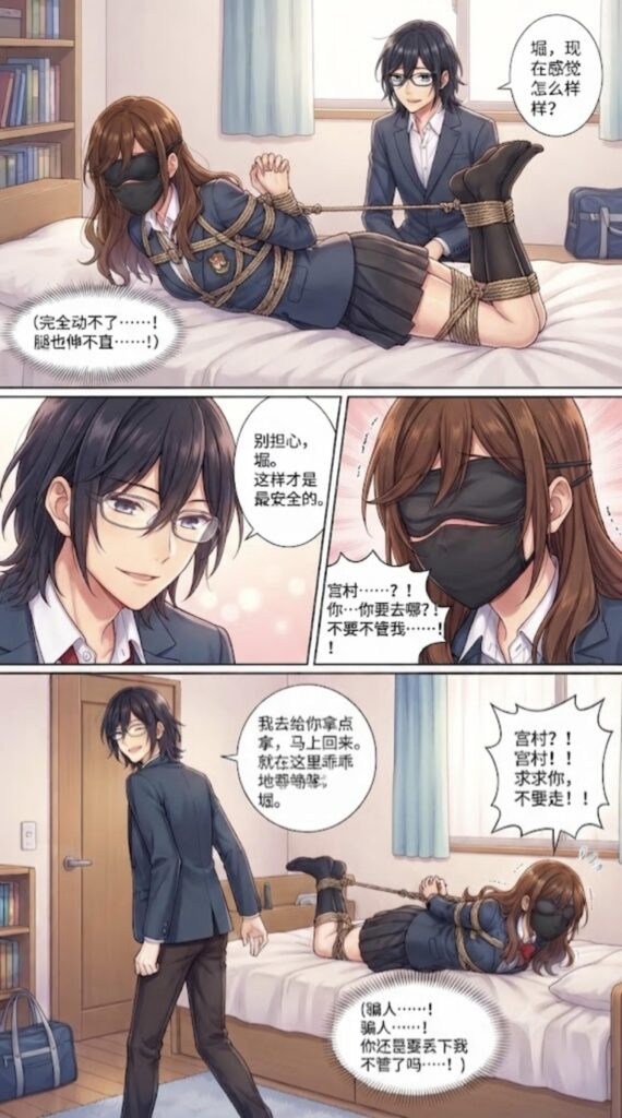 图片[3]-（掘与宫村二创加长篇）两个抖M双双S属性大爆发互相调戏彼此，鞋底踩头，皮革束衣紧缚，强制，恋物-5元站