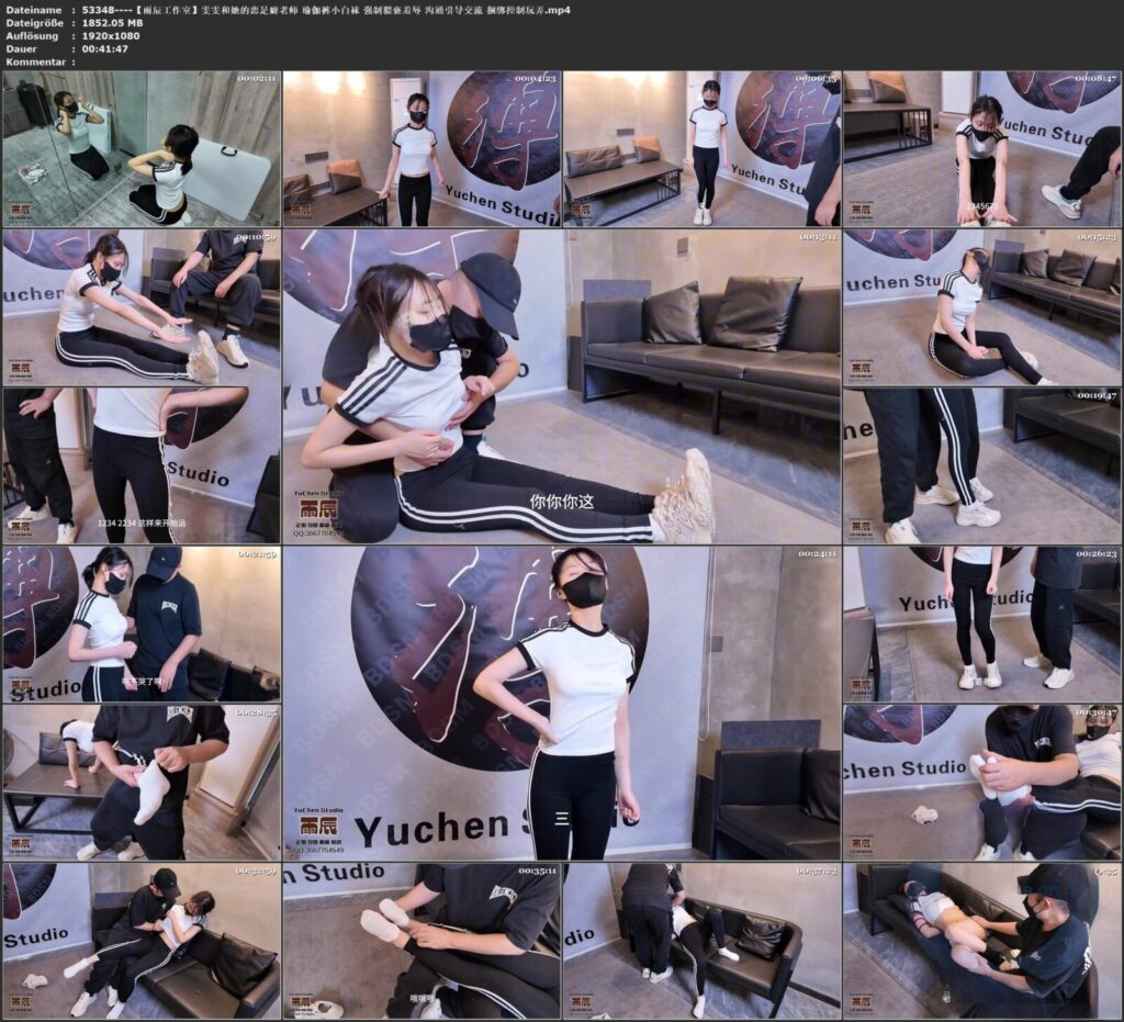 图片[2]-【雨辰工作室】雯雯和她的恋足癖老师 瑜伽裤小白袜 强制猥亵羞辱 沟通引导交流 捆绑控制玩弄-视频-5元站