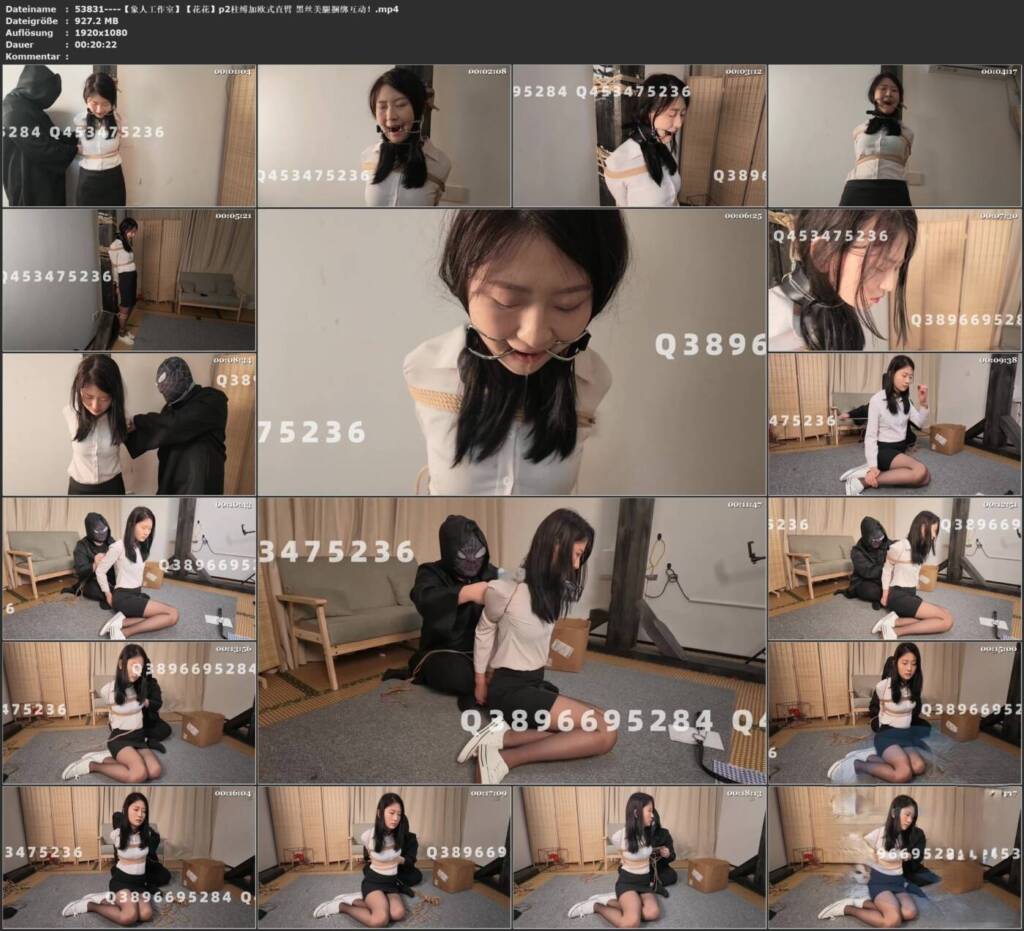图片[2]-【象人工作室】【花花】p2柱缚加欧式直臂 黑丝美腿捆绑互动！-视频-5元站