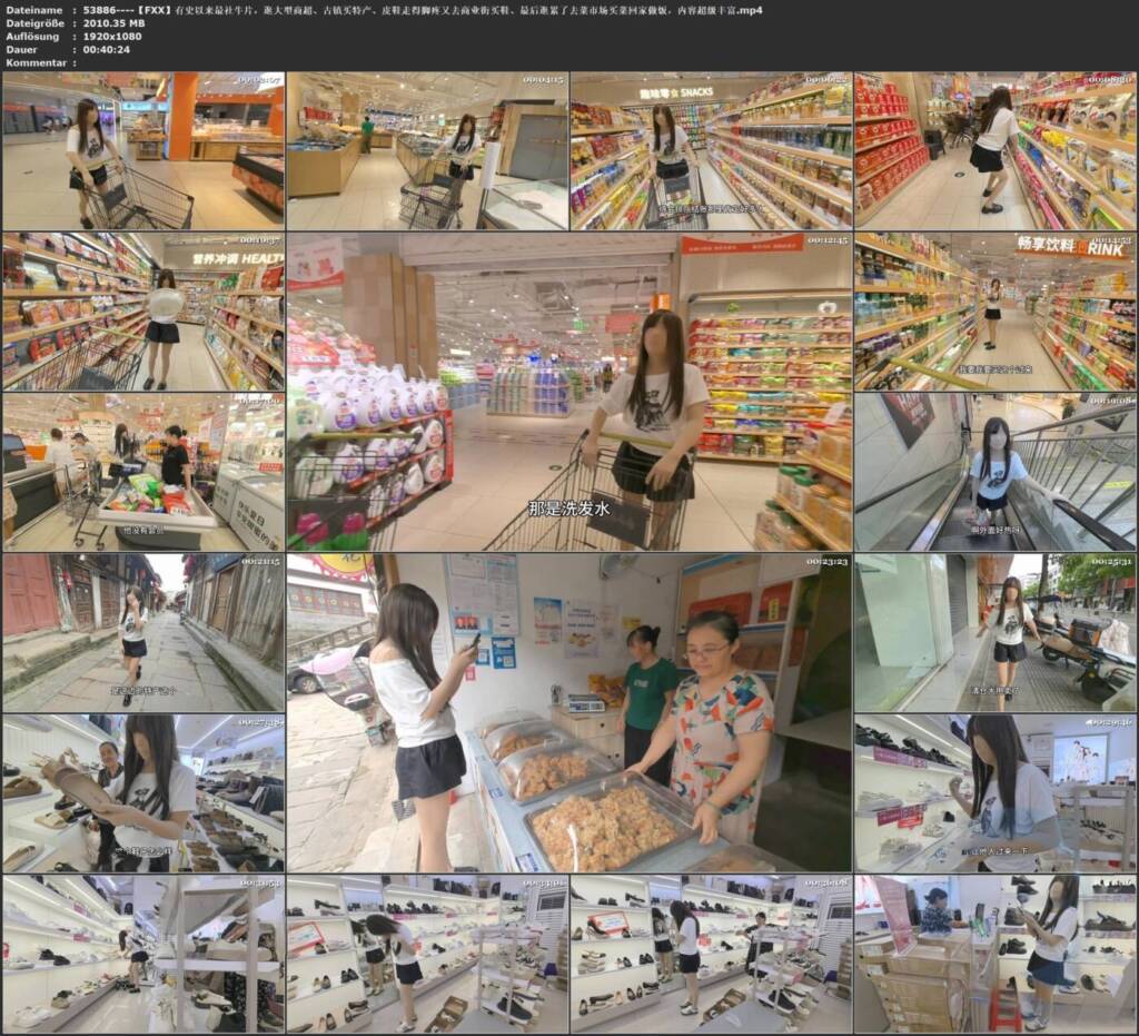 图片[3]-【FXX】有史以来最社牛片，逛大型商超、古镇买特产、皮鞋走得脚疼又去商业街买鞋、最后逛累了去菜市场买菜回家做饭，内容超级丰富-视频-5元站