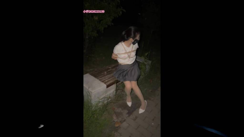 【小乔】一次户外公园的捆绑 全程玩具 几近崩溃-视频-5元站