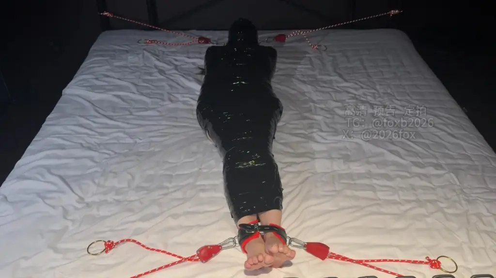 图片[2]-【foxbondage】《新模洛璃调教室探秘（3）胶带全包 强力乳夹 窒息 放置过夜》10-视频-5元站